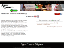 Tablet Screenshot of cateringbyavenue.com